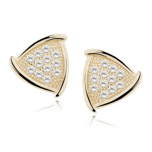 Cercei argint placati cu aur galben cu pietre DiAmanti Z0551E_G-DIA (Argint 925‰ 1,3 g.) Cercei argint placati cu aur galben cu pietre DiAmanti Z0551E_G-DIA (Argint 925‰ 1,3 g.)